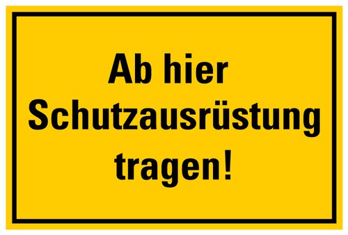 Aufkleber warnung hier - warnung, „ab