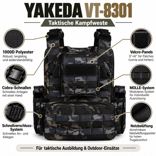 Yakeda taktische weste - yakeda,